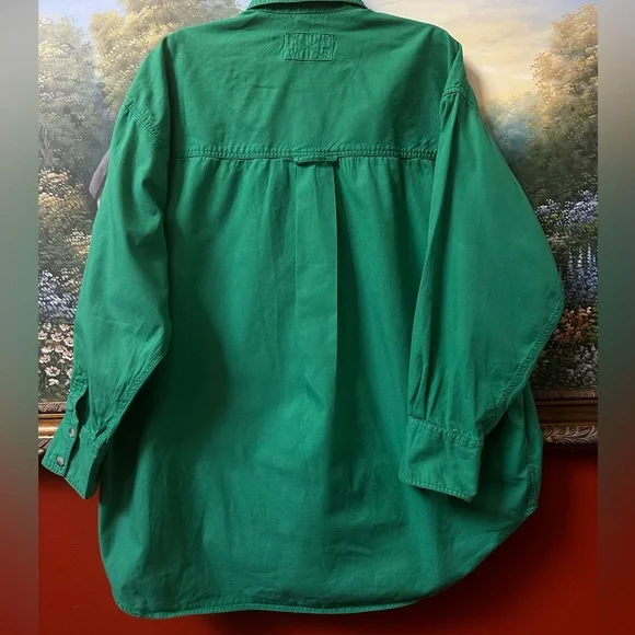 Free People We The Free Oversized Women’s Button Down Long Sleeve Shirt Size M - Picture 3 of 14